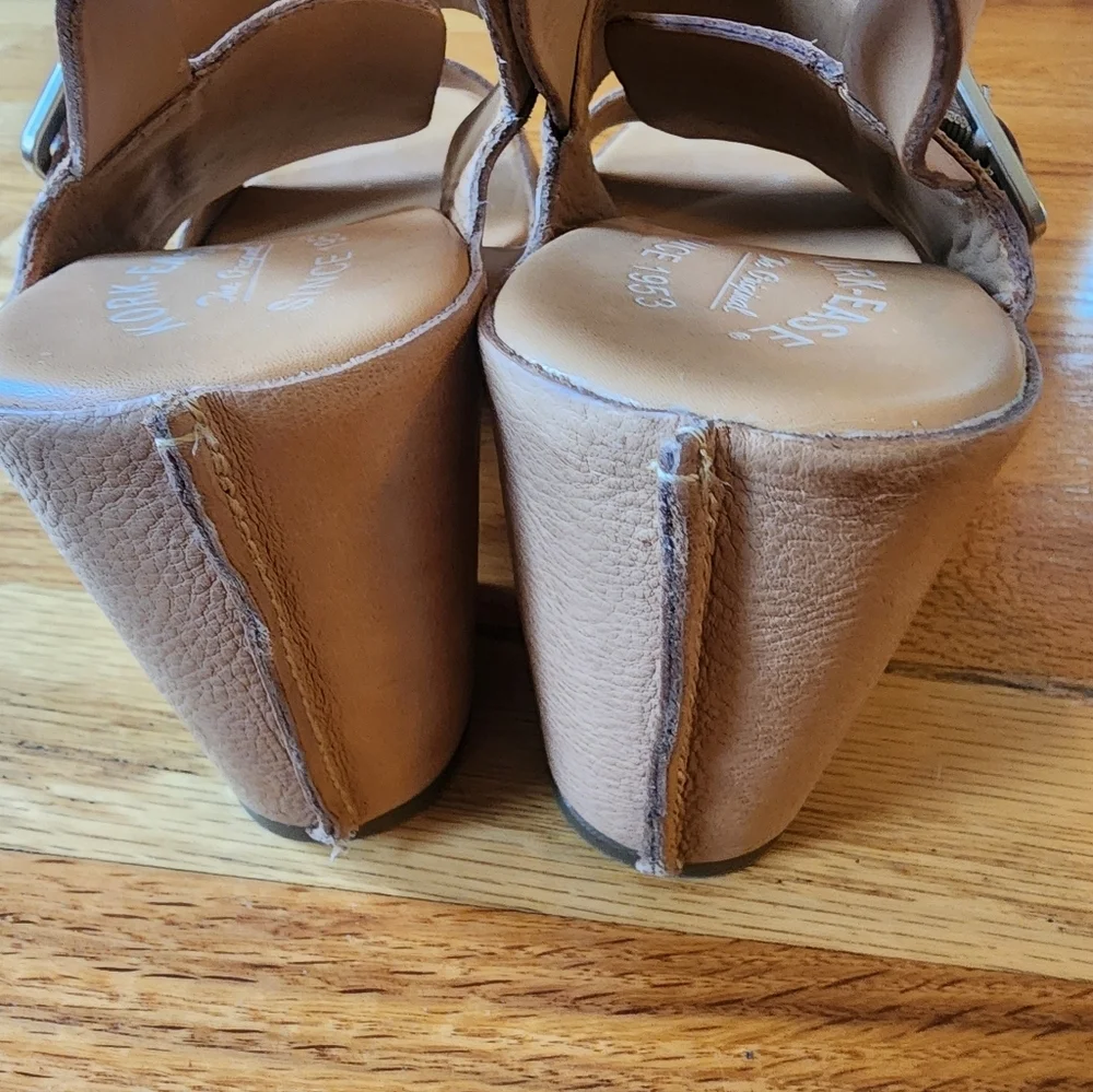 Kork-Ease San Carlos Tan Size 10 Leather Platform - Picture 6 of 9